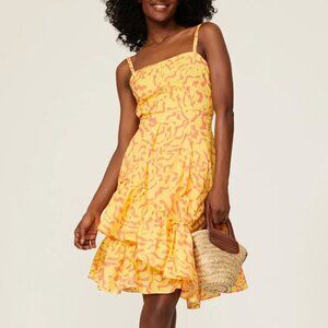 SOLD!!! Derek Lam Collective Yellow Scribble Dress Size IT 40